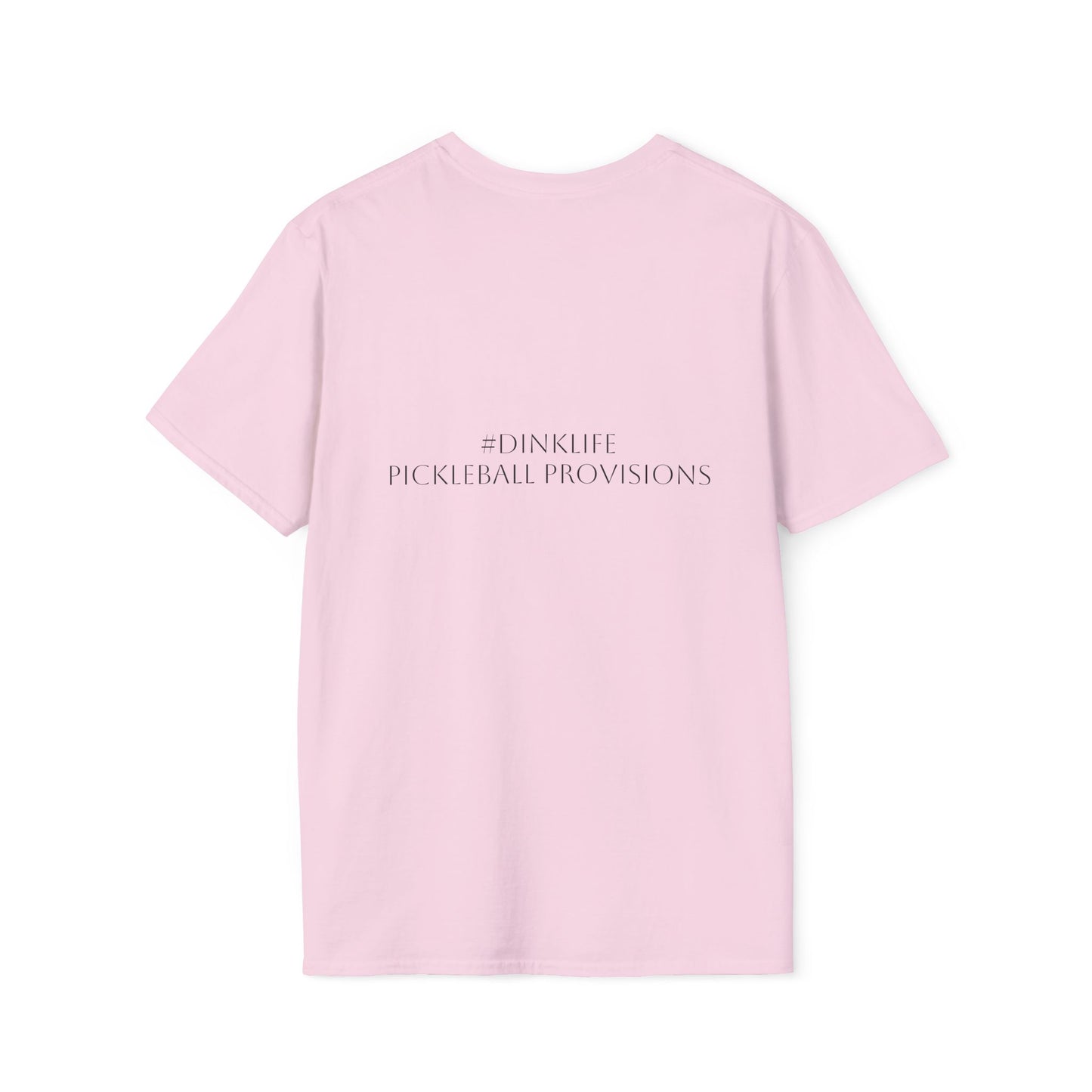 Unisex Softstyle T-Shirt - Dink Responsibly, Fun Casual Wear, Gift for Friends, Drinking Humor Apparel, Everyday Comfort Tee