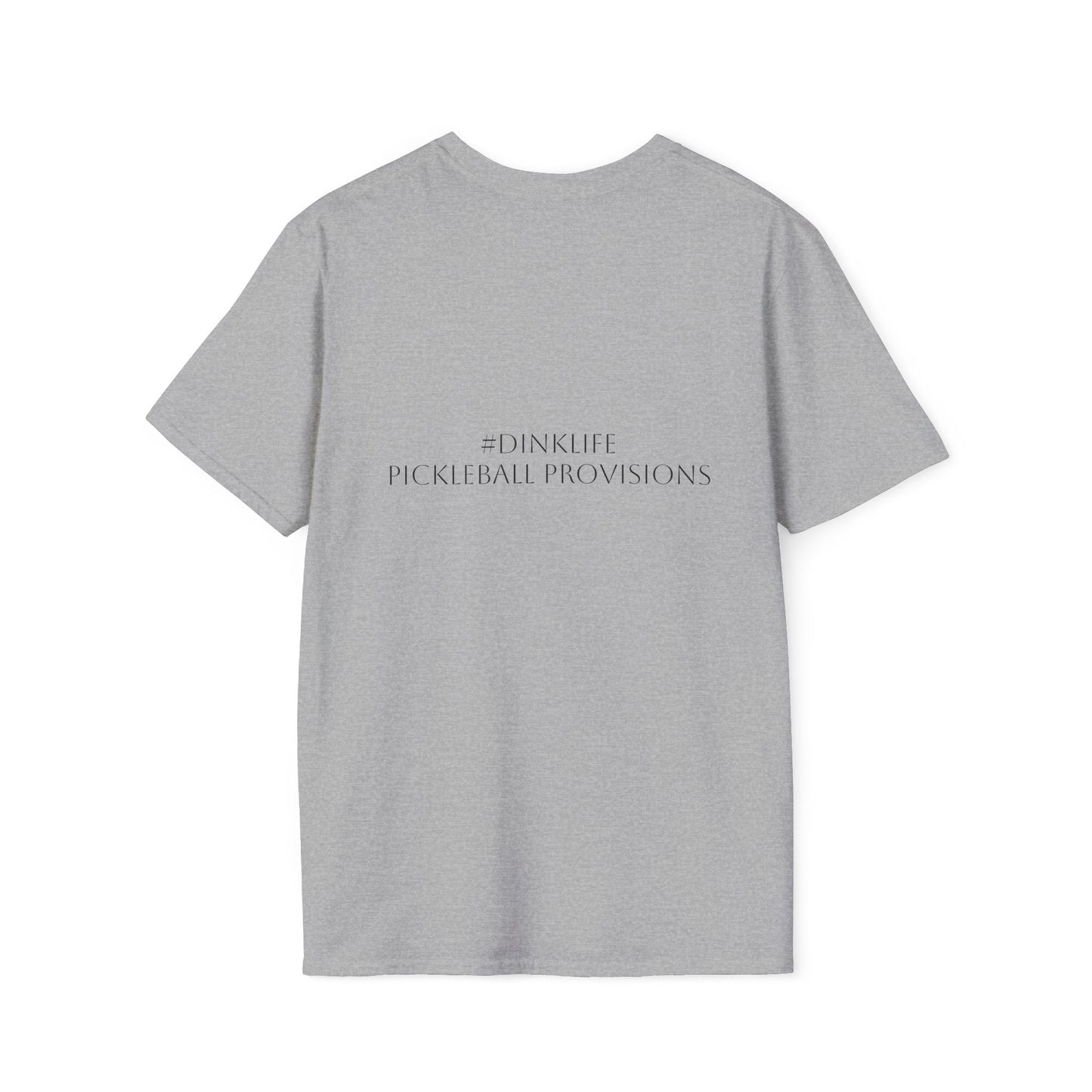 Unisex Softstyle T-Shirt - Dink Responsibly, Fun Casual Wear, Gift for Friends, Drinking Humor Apparel, Everyday Comfort Tee