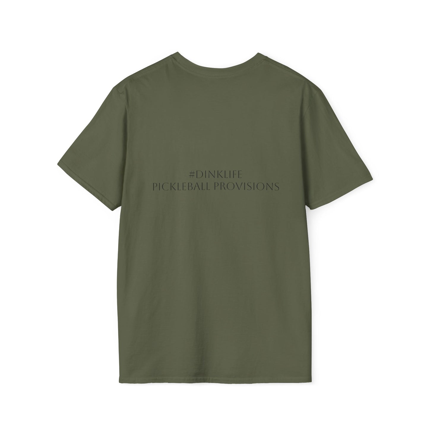 Unisex Softstyle T-Shirt - Dink Responsibly, Fun Casual Wear, Gift for Friends, Drinking Humor Apparel, Everyday Comfort Tee