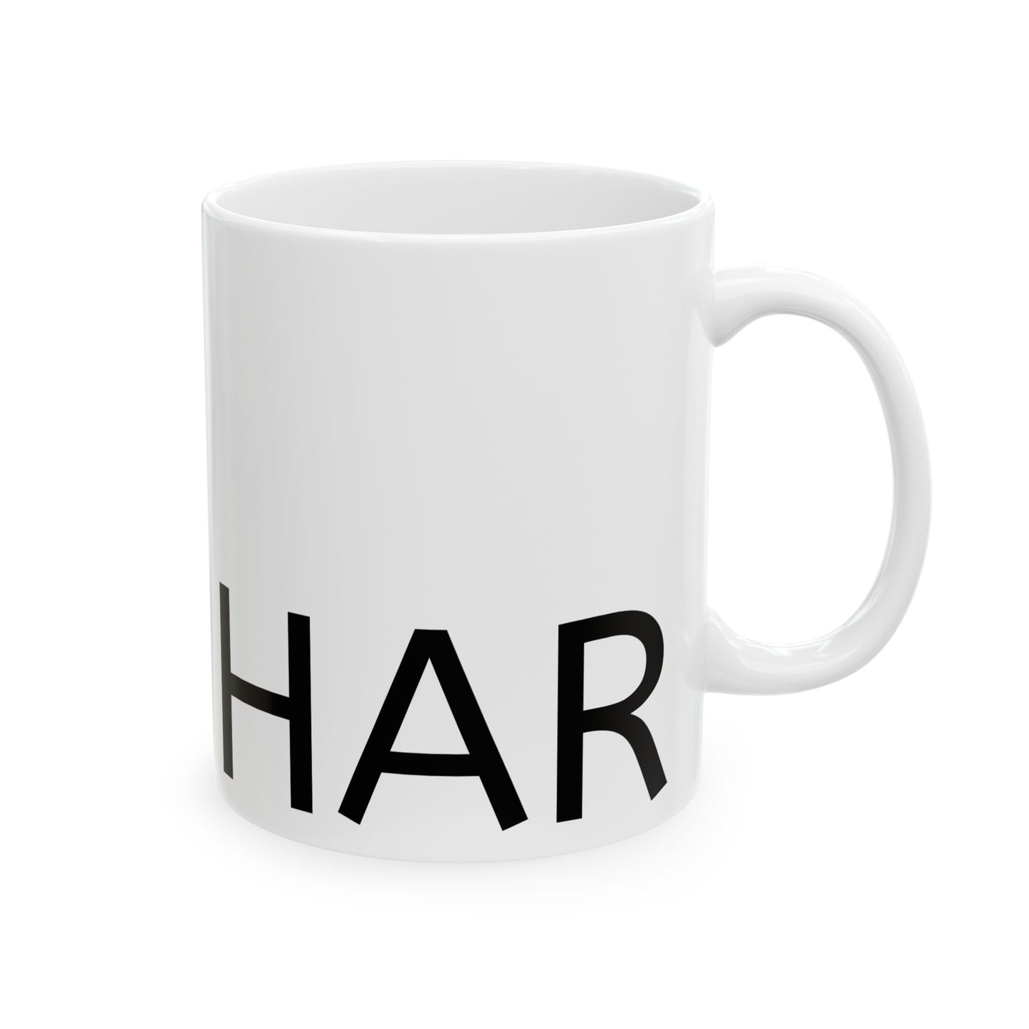 Stylish Ceramic Mug with Bold Typography, Perfect for Coffee Lovers, Unique Gift for Birthdays, Modern Kitchen Decor, Office Use