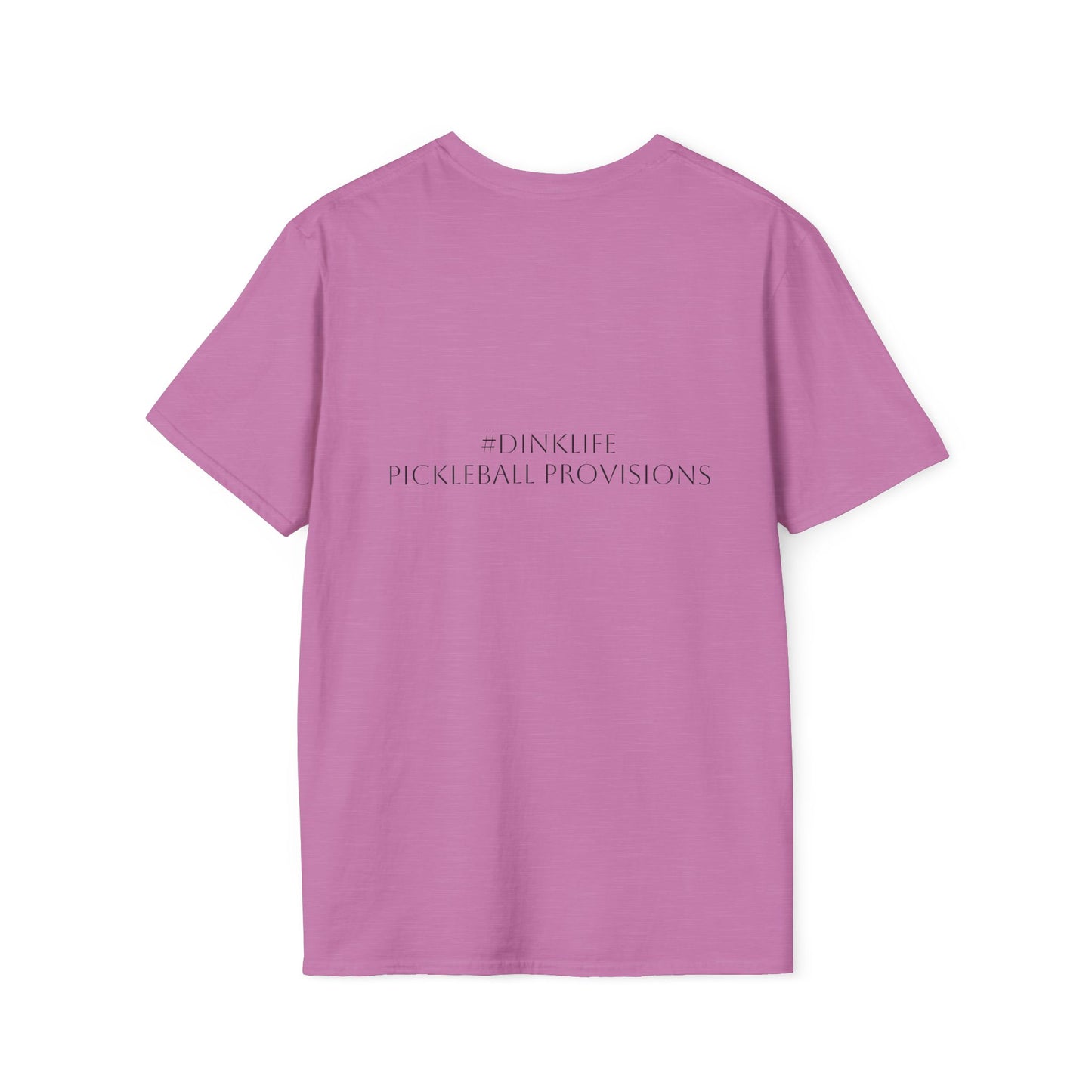 Unisex Softstyle T-Shirt - Dink Responsibly, Fun Casual Wear, Gift for Friends, Drinking Humor Apparel, Everyday Comfort Tee