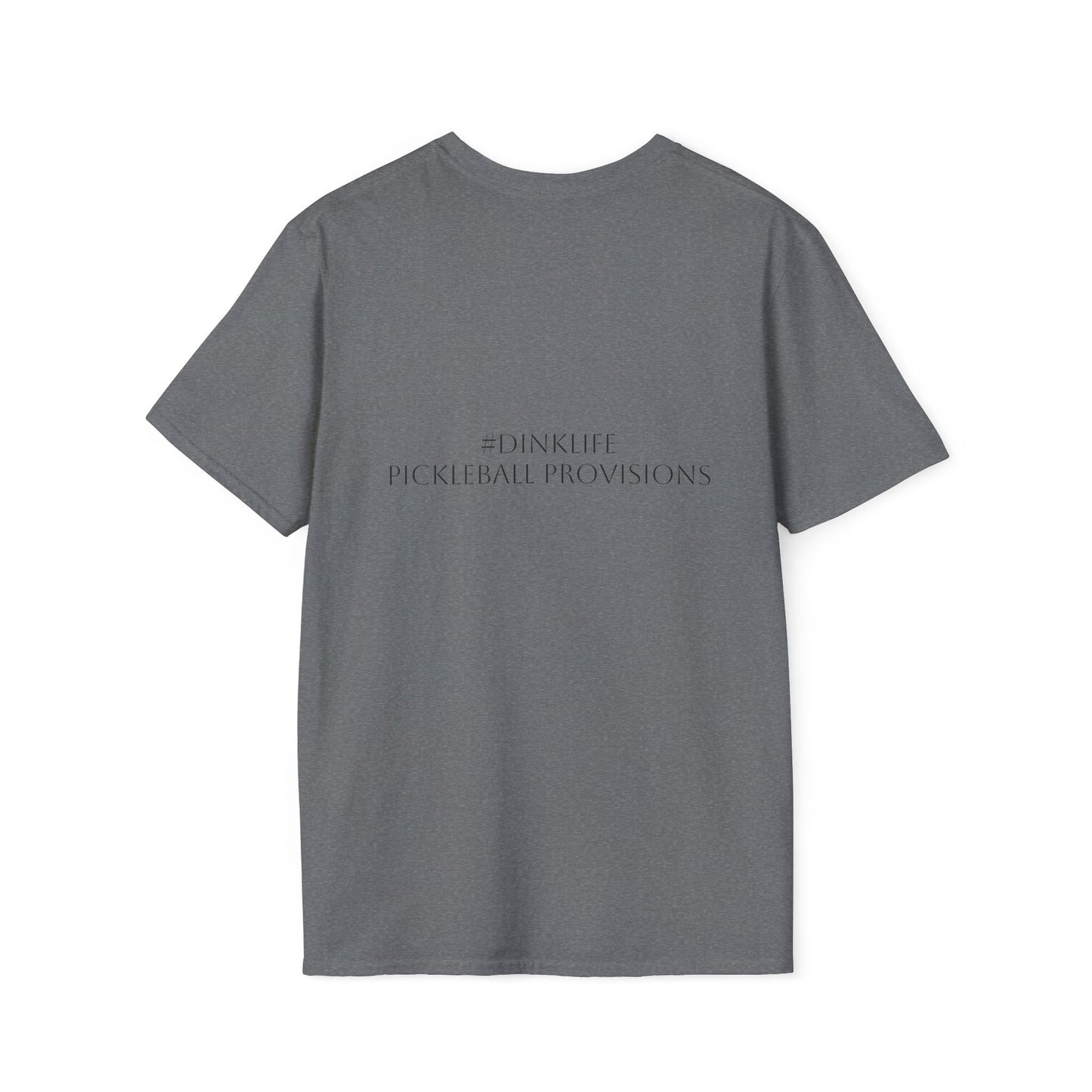 Unisex Softstyle T-Shirt - Dink Responsibly, Fun Casual Wear, Gift for Friends, Drinking Humor Apparel, Everyday Comfort Tee