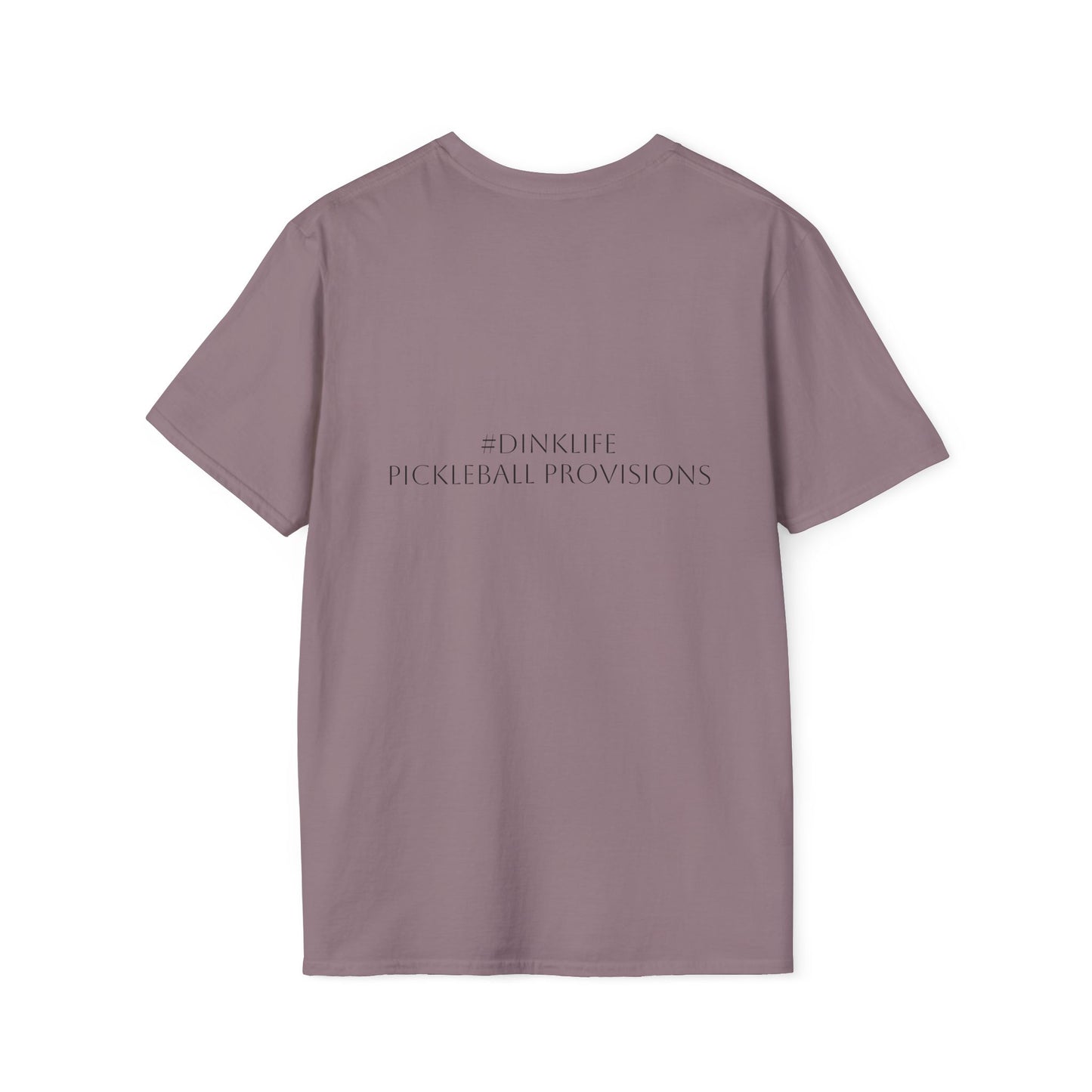 Unisex Softstyle T-Shirt - Dink Responsibly, Fun Casual Wear, Gift for Friends, Drinking Humor Apparel, Everyday Comfort Tee