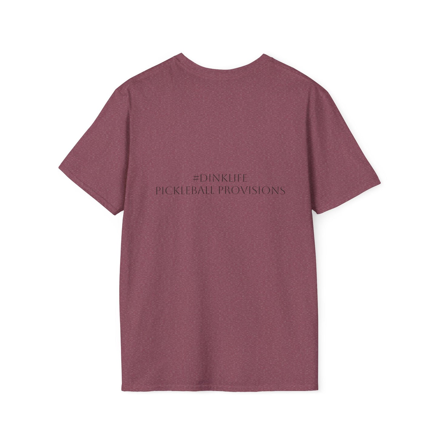 Unisex Softstyle T-Shirt - Dink Responsibly, Fun Casual Wear, Gift for Friends, Drinking Humor Apparel, Everyday Comfort Tee