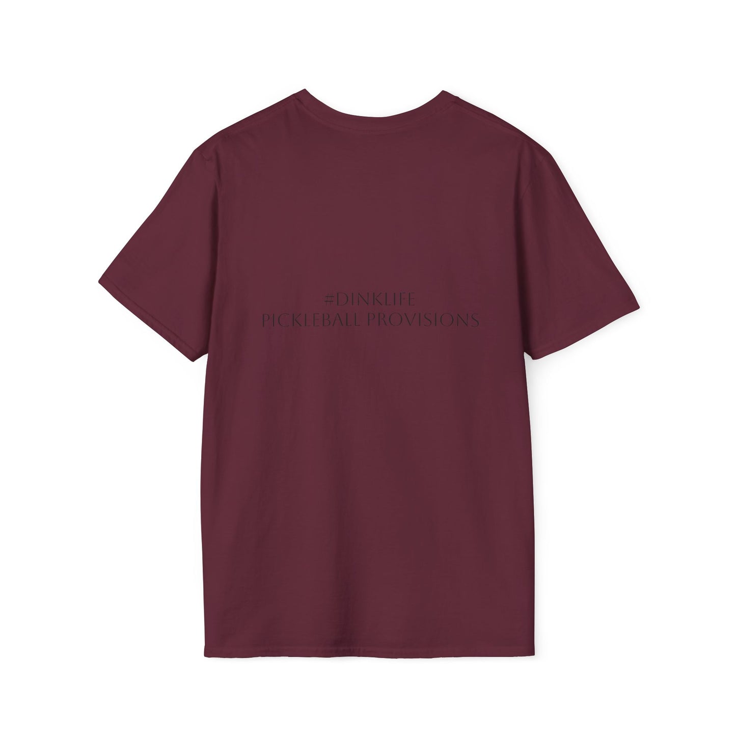 Unisex Softstyle T-Shirt - Dink Responsibly, Fun Casual Wear, Gift for Friends, Drinking Humor Apparel, Everyday Comfort Tee