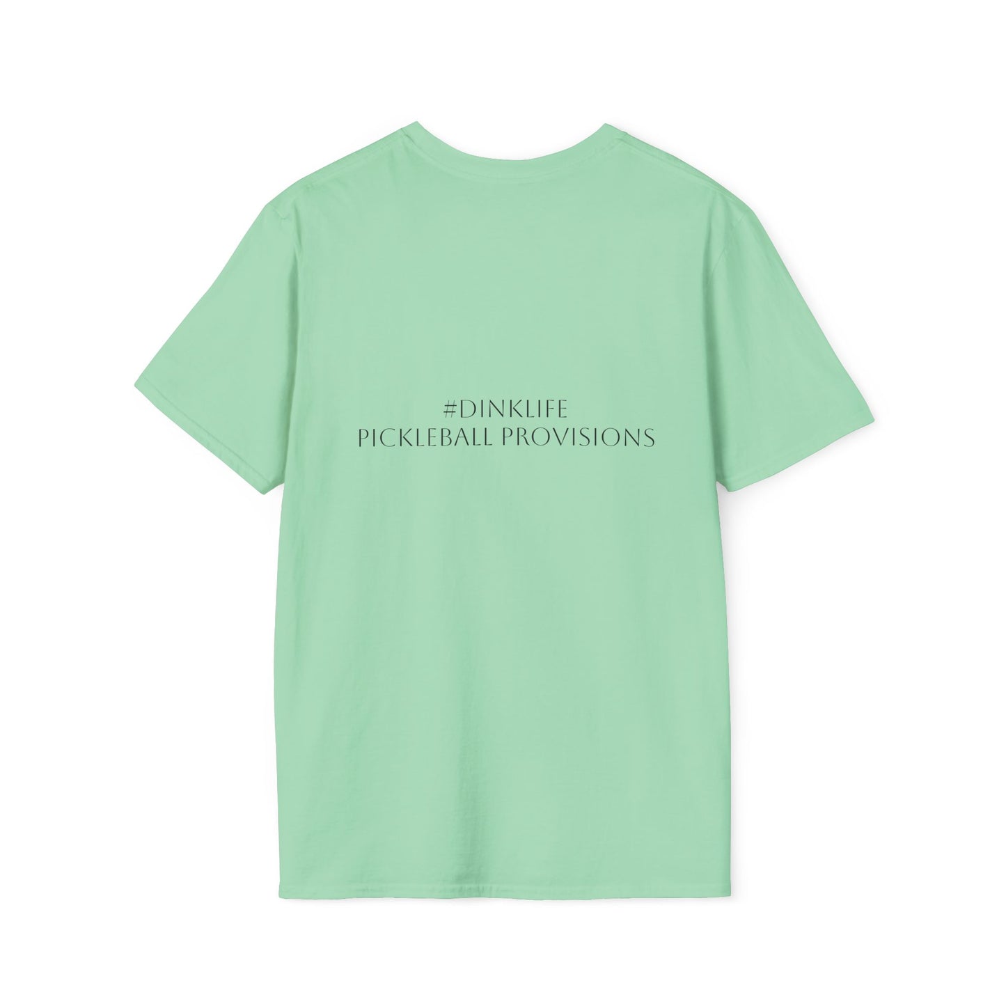 Unisex Softstyle T-Shirt - Dink Responsibly, Fun Casual Wear, Gift for Friends, Drinking Humor Apparel, Everyday Comfort Tee