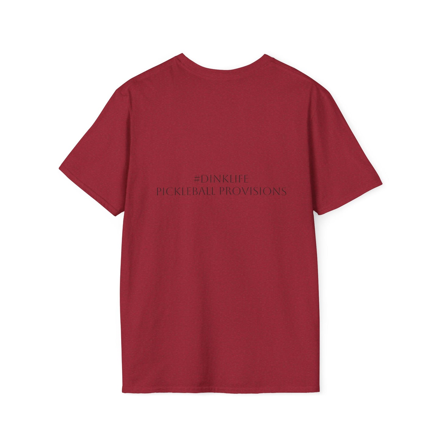 Unisex Softstyle T-Shirt - Dink Responsibly, Fun Casual Wear, Gift for Friends, Drinking Humor Apparel, Everyday Comfort Tee